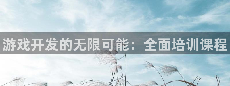 杏宇平台登陆入口：游戏开发的无限可能：全面培训课程
